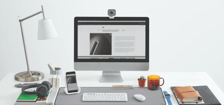 MOUSE PAD DESK MAT LOGITECH LIGHT( 956-000047) (NT8)4