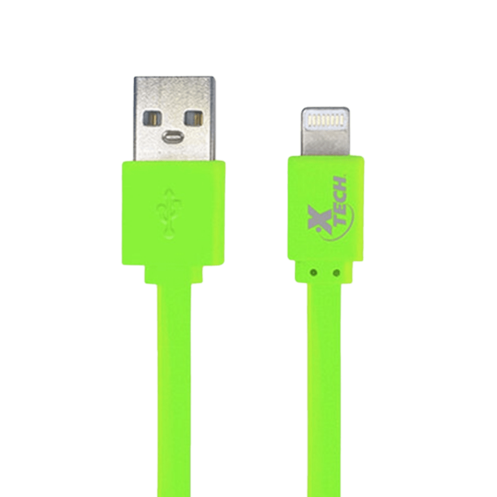 CABLE DE CARGA XTECH USB-A A LIGHTNING, VERDE, 1M (XTG-236) 0
