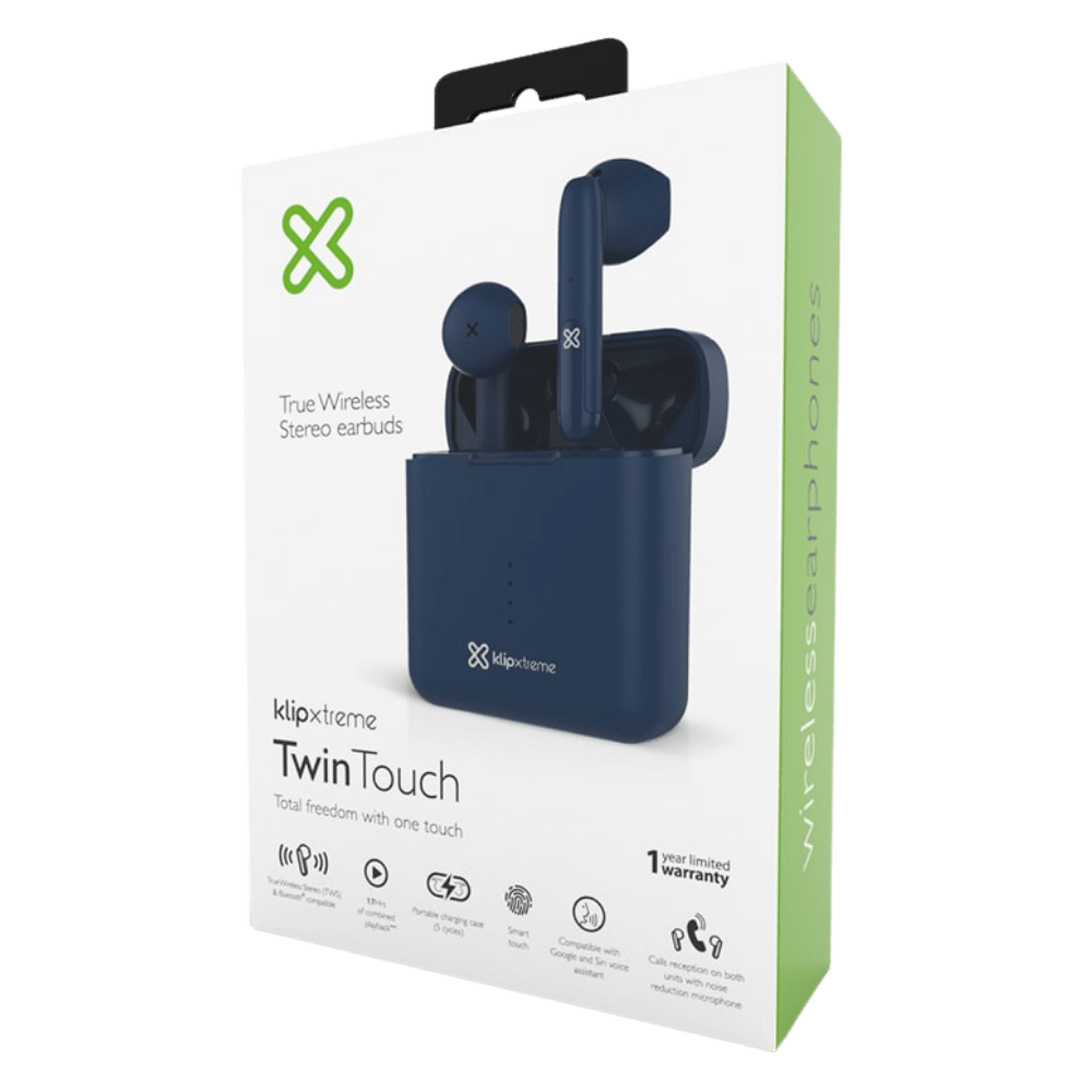 AUDÍFONOS INALÁMBRICOS TWINTOUCH KLIP XTREME AZUL (KTE-010BL)4