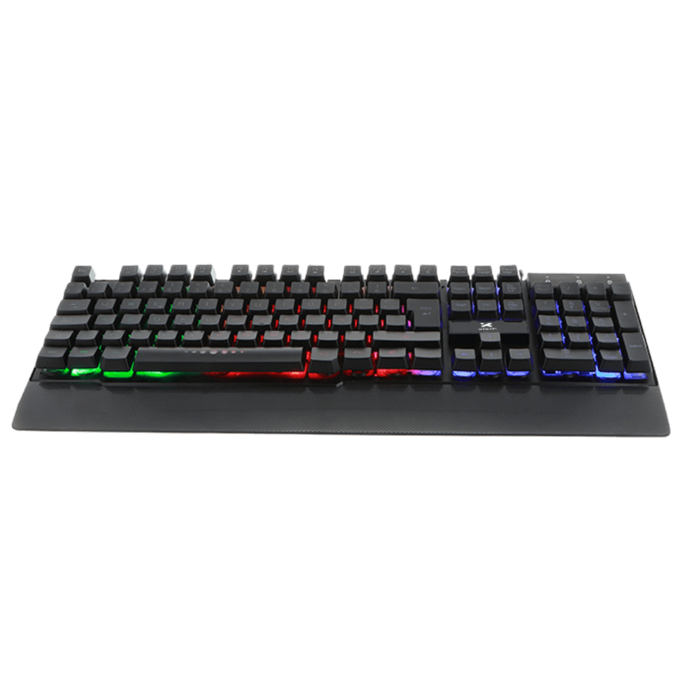 TECLADO GAMER XTECH XTK-510S - ESPAÑOL ILUMINACIÓN LED MULTICOLOR CON EFECTOS DE LUZ (XTK-510S) (NT3) 0
