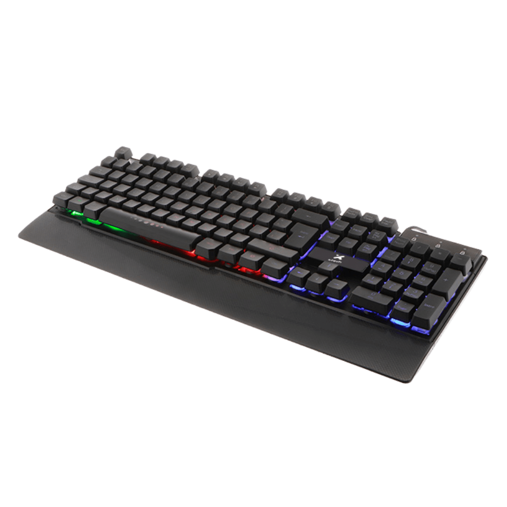 TECLADO GAMER XTECH XTK-510S - ESPAÑOL ILUMINACIÓN LED MULTICOLOR CON EFECTOS DE LUZ (XTK-510S) (NT3)2