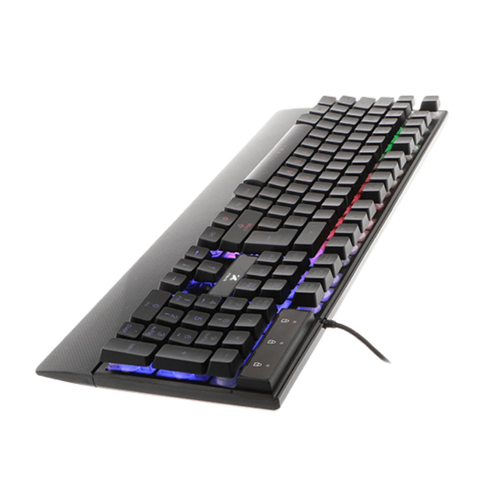 TECLADO GAMER XTECH XTK-510S - ESPAÑOL ILUMINACIÓN LED MULTICOLOR CON EFECTOS DE LUZ (XTK-510S) (NT3)3