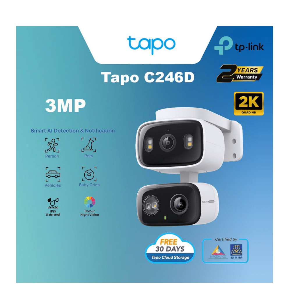 CAMARA DE SEGURIDAD TAPO C246D CON DOBLE LENTE PANORAMICA/INCLINADA (1770500266)3
