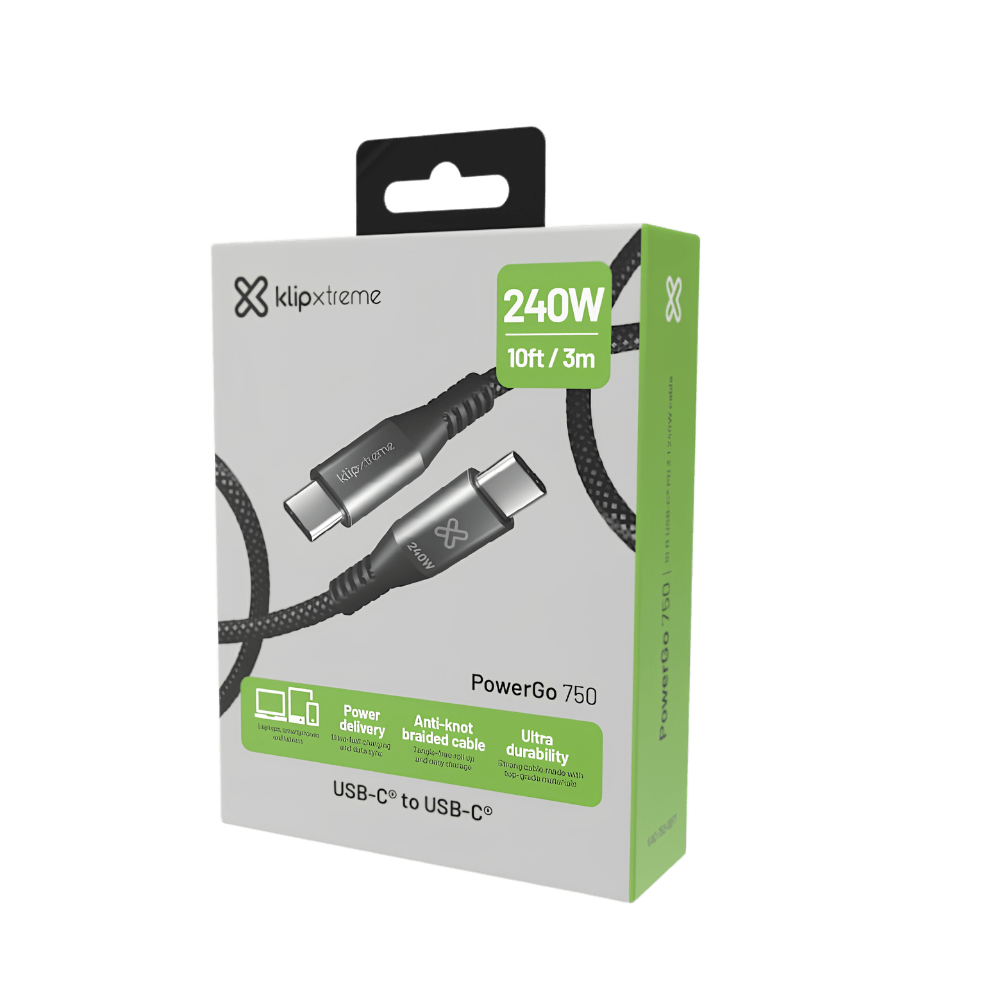 CABLE DE CARGA KLIPXTREME POWERGO 750, 240W (KAC-750-10FT)4