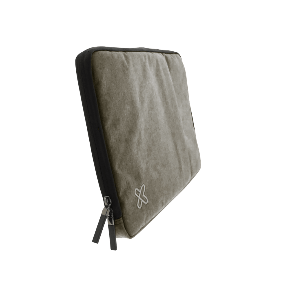 FUNDA PARA LAPTOP KLIP XTREME 14 ACOLCHADA CON ASA Y BOLSILLO GREY (KNS-418GR)3