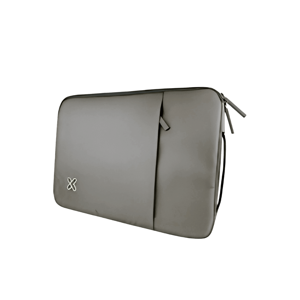 FUNDA PARA LAPTOP KLIP XTREME 14 ACOLCHADA CON ASA Y BOLSILLO GREY (KNS-418GR)2