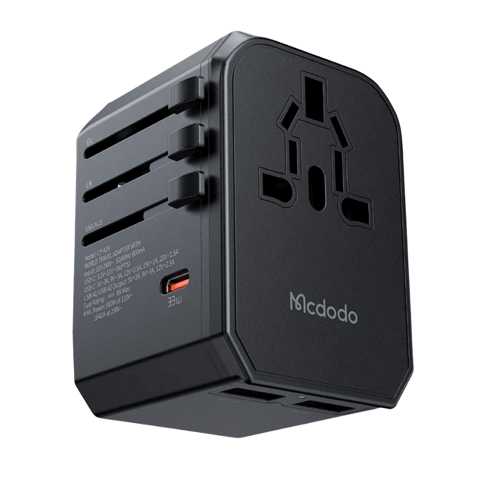 ADAPTADOR DE VIAJE UNIVERSAL MCDODO DE CARGA RÁPIDA 33W (CP-4290)2