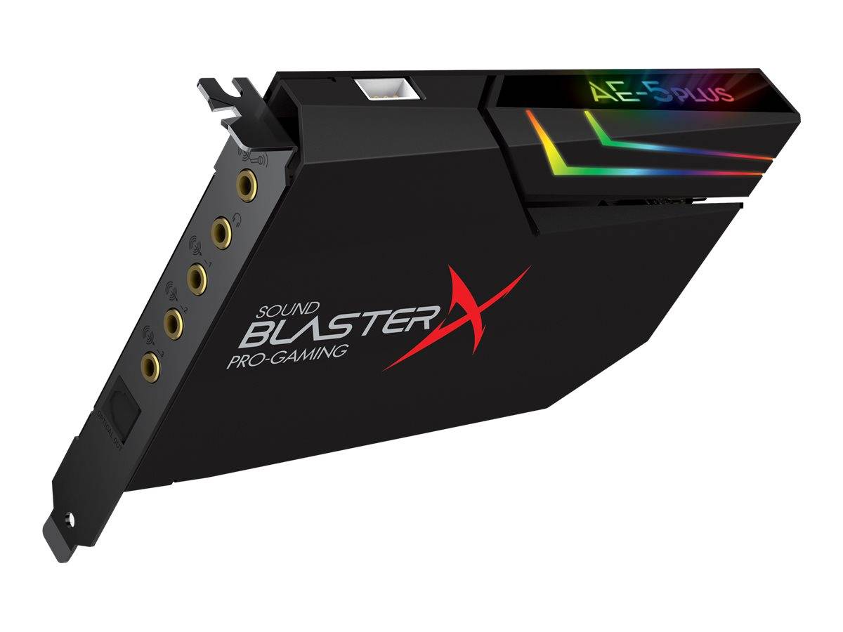 TARJETA SONIDO CREATIVE PCIE SOUND BLASTER X AE-5 PLUS GAMING SB1740 5.1 (70SB174000003) (NT8) 1