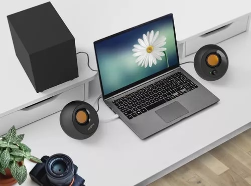 PARLANTE CREATIVE PEBBLE PLUS 2.1 USB BLACK (51MF0480AA000)5