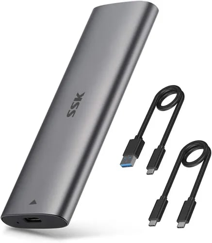 ENCLOSURE [TOOL-FREE] SSD M.2 NVME PCIE / SATA (HE-C370) 1