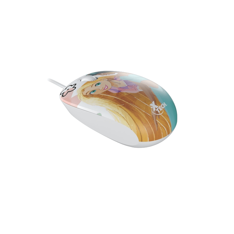 MOUSE CABLEADO XTECH ED PRINCESAS DE DISNEY (XTM-D406PS)1