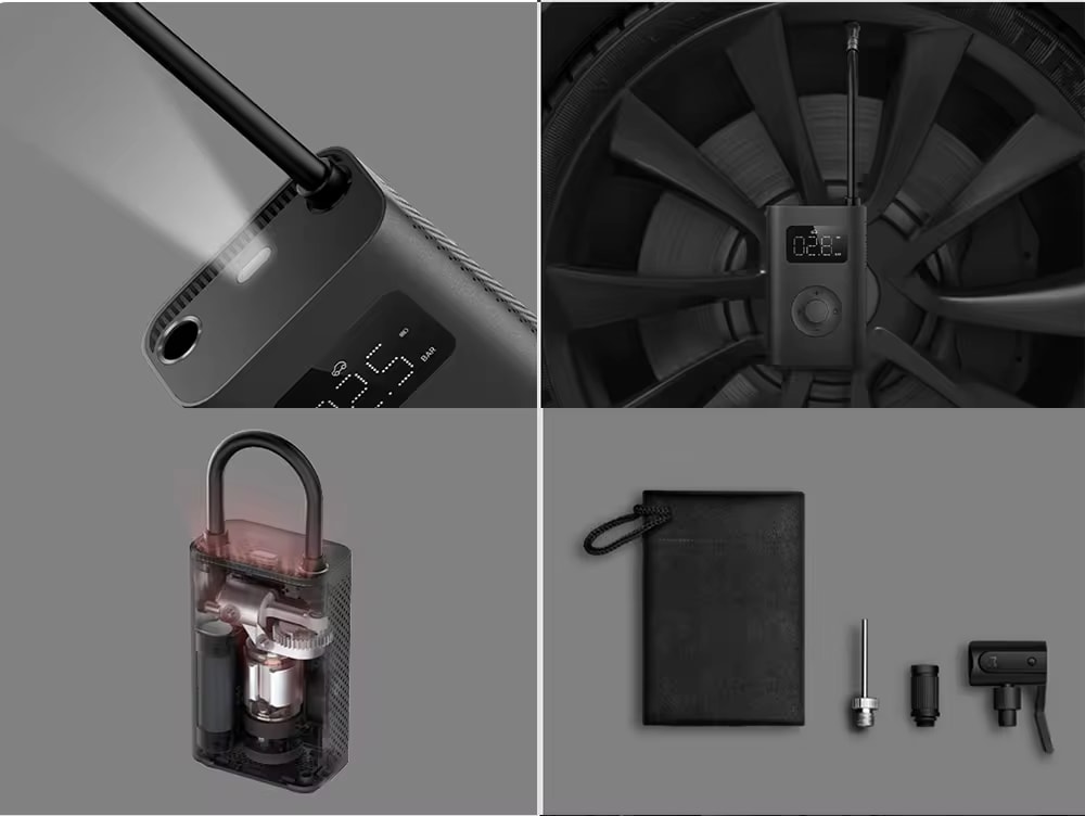 COMPRESOR DE AIRE ELECTRICO PORTATIL XIAOMI 2 (MJCQB06QW)5