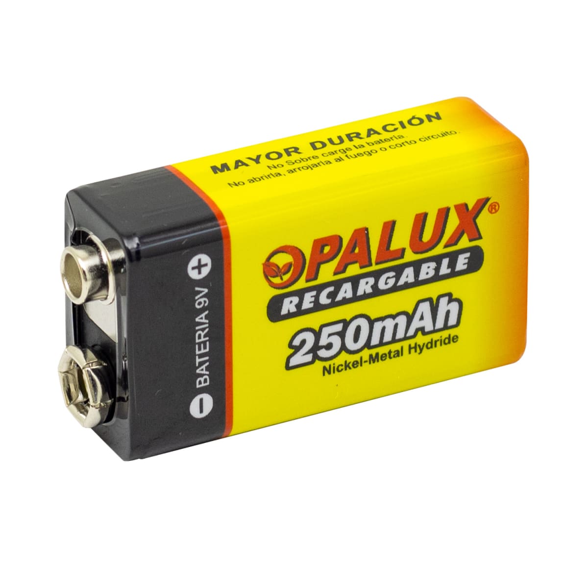 BATERIA OPALUX RECARGABLE 9V TIPO 250AH (DH-250-9V)2