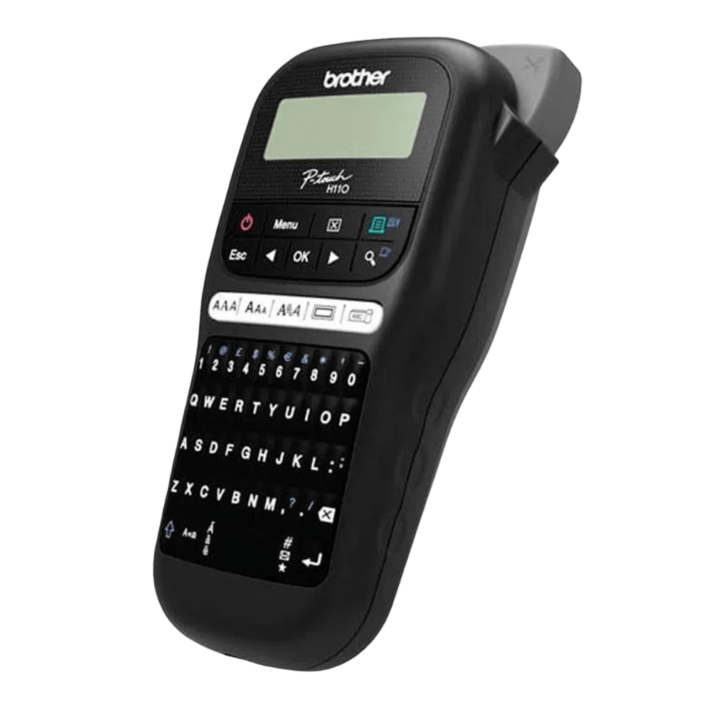 ROTULADORA PORTÁTIL BROTHER PARA ETIQUETA + 01 CINTA TZE231 (PTH110BK) (NT23)2