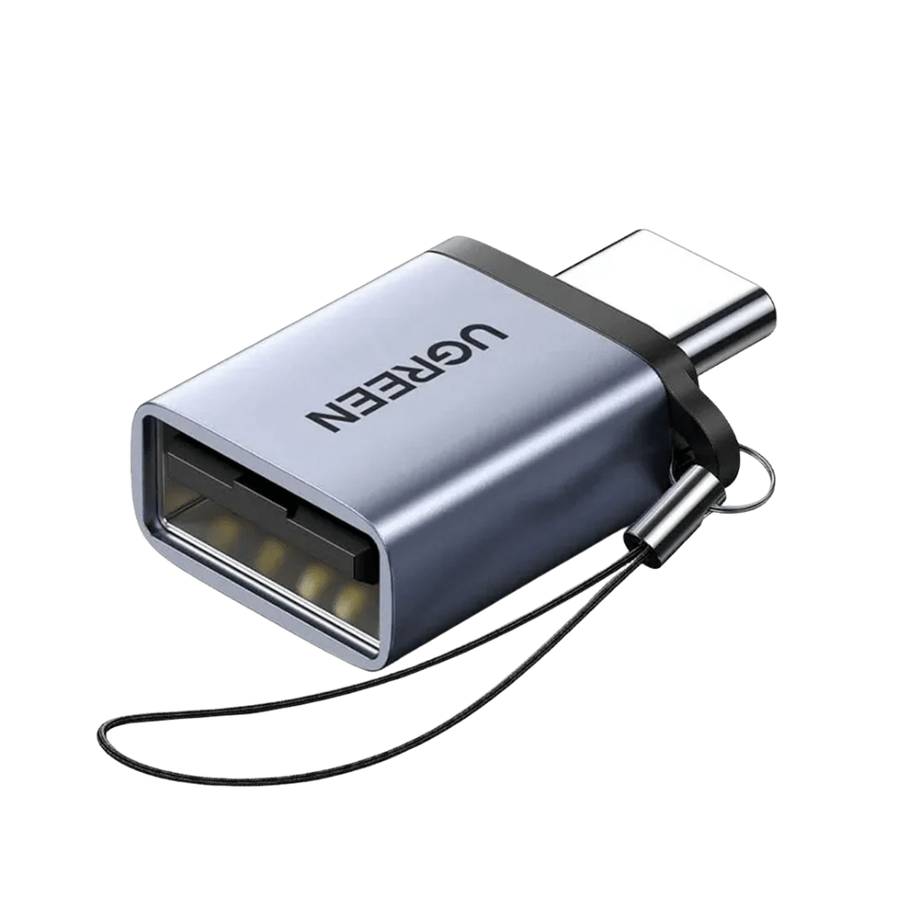 ADAPTADOR UGREEN US270 TIPO-C A USB 3.0, CON CORDON GRIS (50283) (NT15) 0