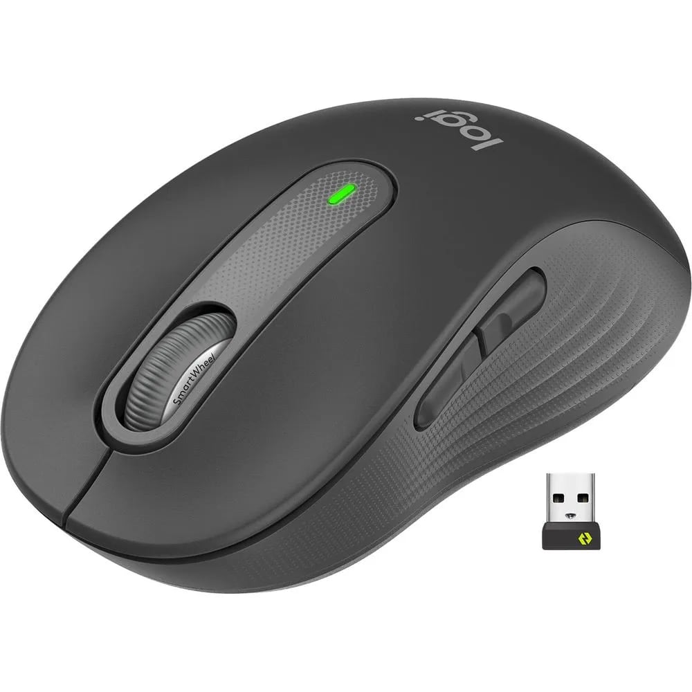 MOUSE LOGITECH SIGNATURE M650 SILENT LARGE WIRELESS/BLUETOOTH BLACK (910-006231) (NT8)2