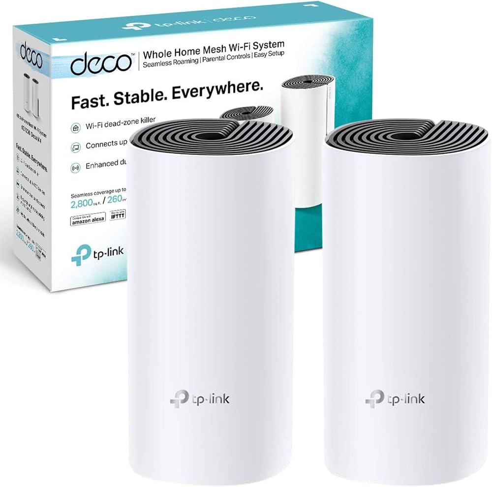 SISTEMA DE WIFI TP-LINK MESH DECO M4 (PAQX2) AC1200 2BAND (Deco M4(2-pack)) (NT6)2