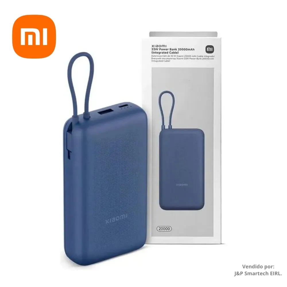 BATERIA PORTATIL RECARGABLE PB2030MI XIAOMI 33W 20000MAH (CN0600006BU8) (NT2)2