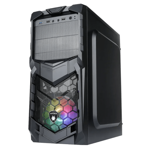 CASE C/FUENTE 350W ANTRYX ELEGANT 670, C/VENTANA, USB3.0 (AC-E670P-350CP) (NT21)3