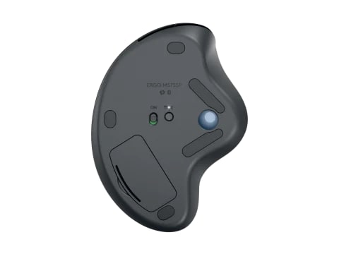 MOUSE LOGITECH ERGO M575S TRACKBALL SILENT WIRELESS BOLT/BLUETOOTH USB-A BLACK (910-007031) (NT8)5