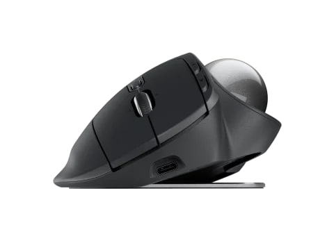 MOUSE LOGITECH MX ERGO S ADVANCED TRACKBALL WIRELESS BOLT/BLUETOOTH USB-C BLACK (910-007261) (NT8)5