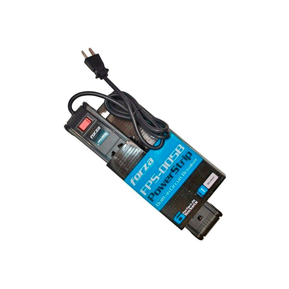 SUPRESOR DE PICO FORZA 6 TOMAS 2400W (FPS-005B) (NT6)3