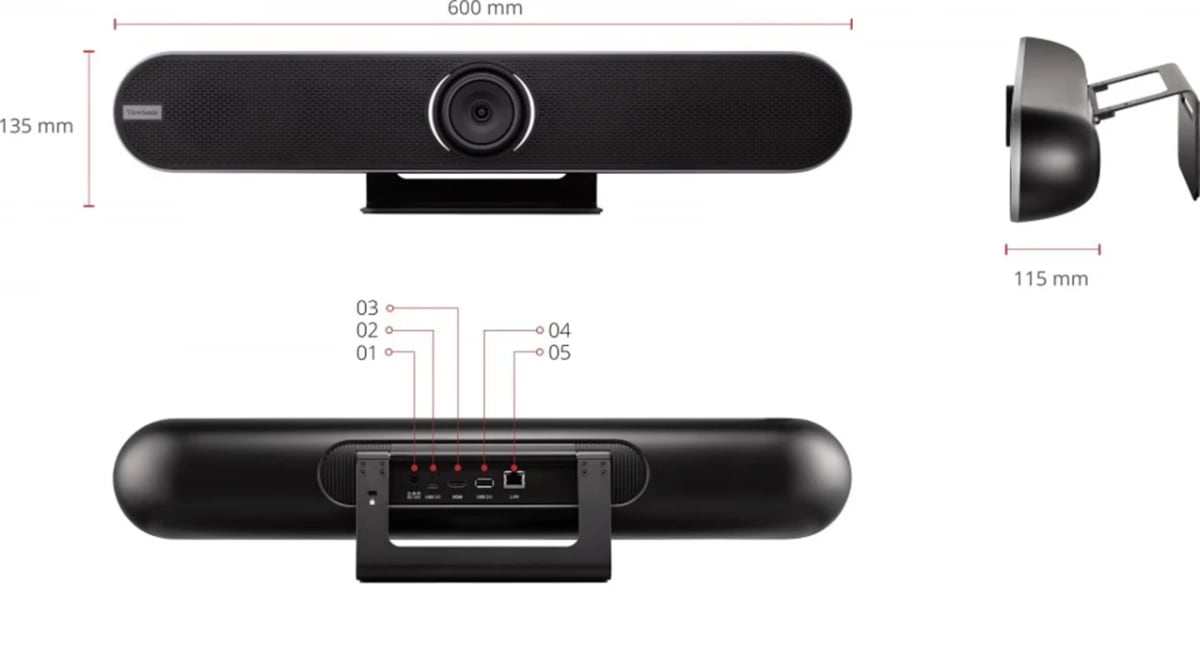 CAMARA DE VIDEOCONFERENCIA VIEWSONIC 4K ULTRA HD (VB-CAM-201) NT34
