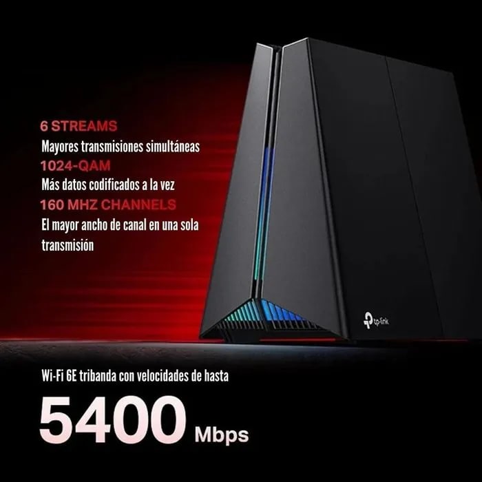 ROUTER GAMING TP-LINK ARCHER GXE75 AXE5400 3BAND 4 ANTENAS (Archer GXE75) (NT6)4