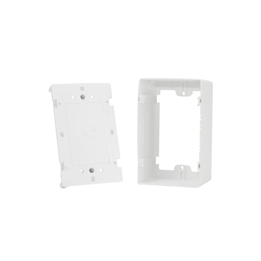 CAJA DE MONTAJE UNIVERSAL PARA DATOS QUEST 2X4 ALTURA 43MM COLOR BLANCO (OB-6048) (NT1)2