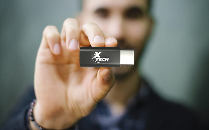 ADAPTADOR XTECH TIPO C MACHO A MICRO USB 2.0 HEMBRA (XTC-526)3