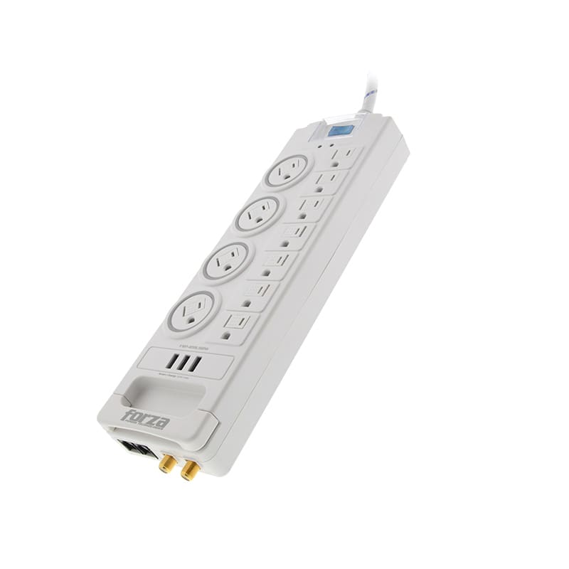 REGLETA SUPRESORA DE PICOS 110/240V 1800J (FSP-1011USBW) (NT6) 2