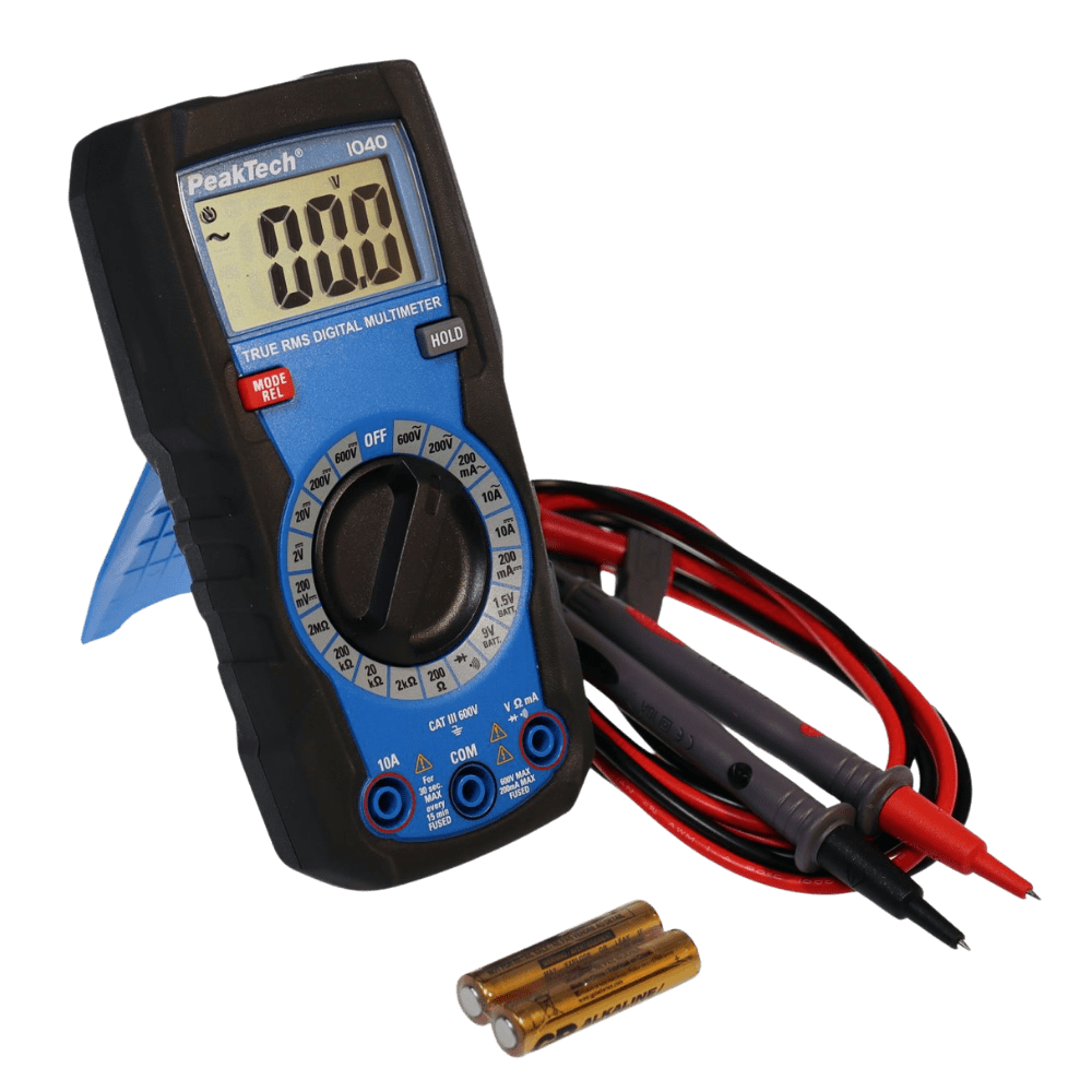 MULTIMETRO DIGITAL P1040 PEAKTECH PORTATIL 2000 COUNTS 600V AC/DC - 10A AC/DC (P1040)3