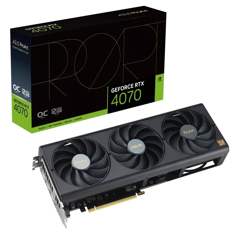 TARJETA DE VIDEO ASUS PROART GEFORCE RTX 4070 12GB (PROART-RTX4070-O12G) (NT3) 1