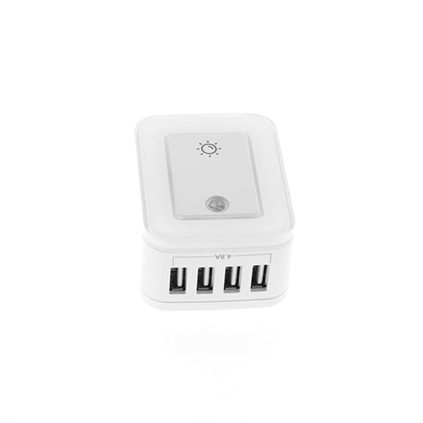 TOMACORRIENTE CON 4 PUERTOS USB Y LUZ NOCTURNA (FWT-4012USB)2