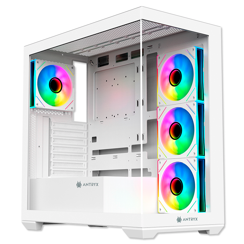 CASE ANTRYX FX 750 WHITE, ARGB FAN X4, USB TIPO-C (AC FX750W) (NT21) 0