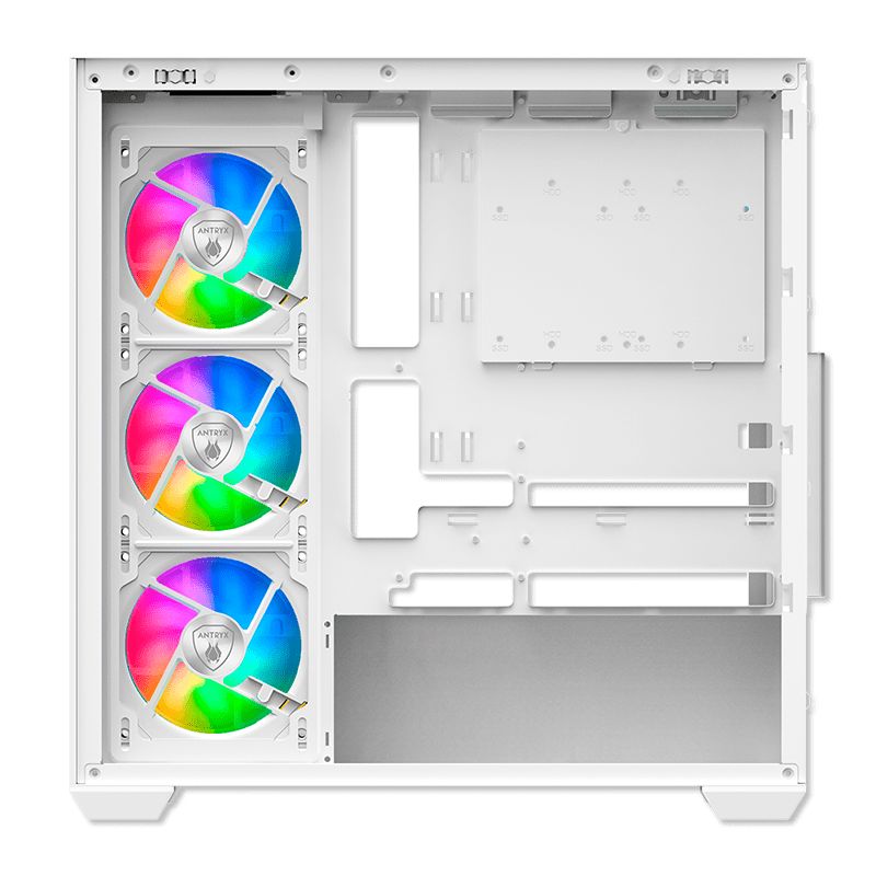 CASE ANTRYX FX 750 WHITE, ARGB FAN X4, USB TIPO-C (AC FX750W) (NT21)5