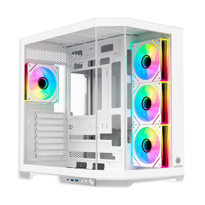 CASE ANTRYX FX 800 WHITE, INFINITY ARGB FAN X4, USB TIPO-C (AC-FX800W) (NT21) 0