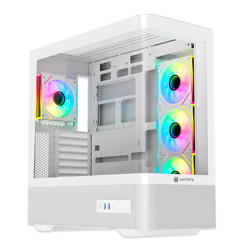 CASE ANTRYX FX 830 WHITE, INFINITY ARGB FAN X4, USB TIPO-C (AC-FX830W) (NT21) 0