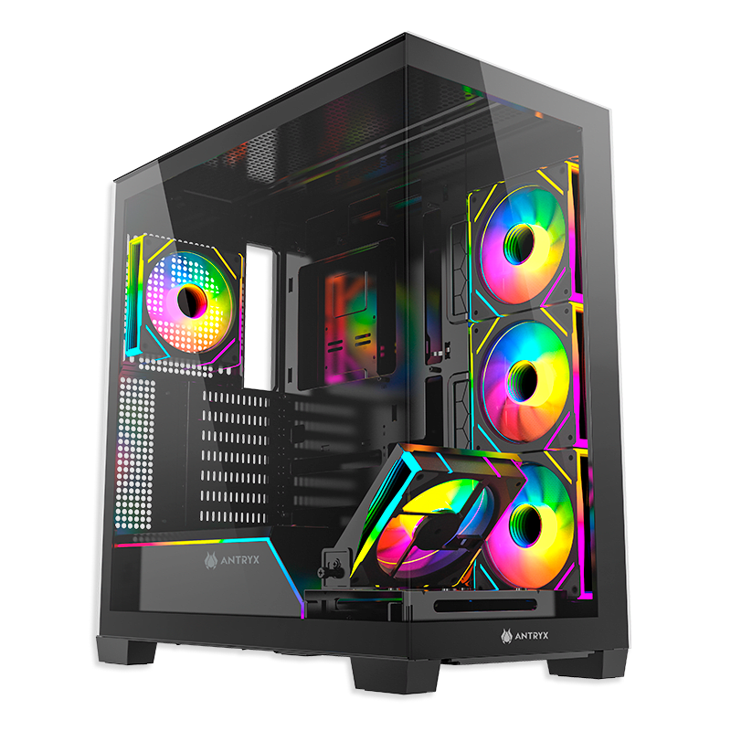 CASE ANTRYX FX 850 PRO BLACK, INFINITY ARGB FAN X5, USB TIPO-C (AC-FX850KP) (NT21) 0