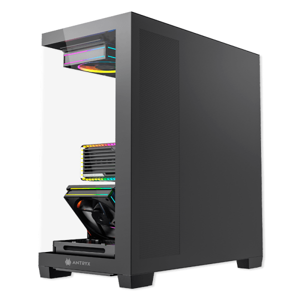CASE ANTRYX FX 850 PRO BLACK, INFINITY ARGB FAN X5, USB TIPO-C (AC-FX850KP) (NT21)6