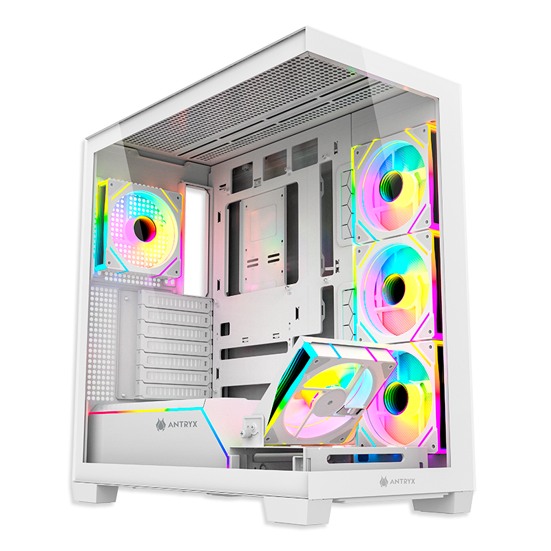 CASE ANTRYX FX 850 PRO-WHITE, INFINITY ARGB FAN X5, USB TIPO-C (AC-FX850WP) (NT21) 0