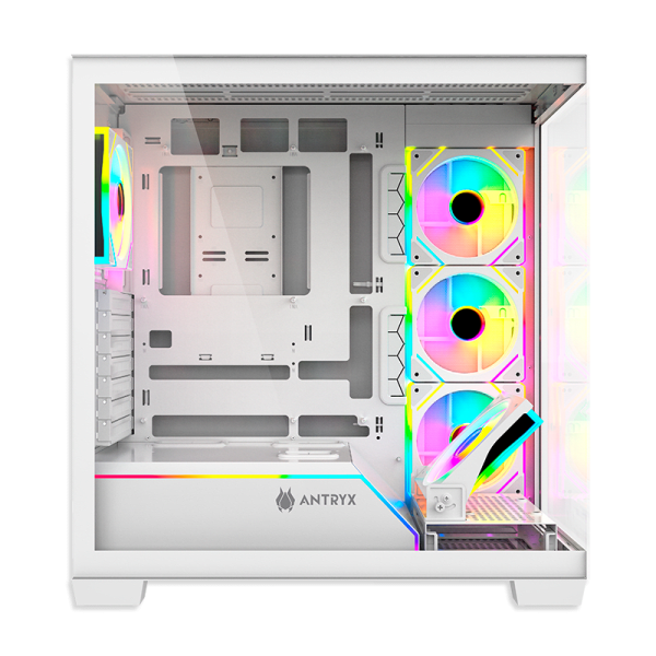 CASE ANTRYX FX 850 PRO-WHITE, INFINITY ARGB FAN X5, USB TIPO-C (AC-FX850WP) (NT21)3