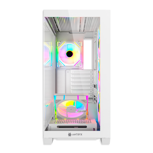 CASE ANTRYX FX 850 PRO-WHITE, INFINITY ARGB FAN X5, USB TIPO-C (AC-FX850WP) (NT21)2