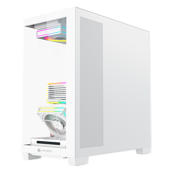 CASE ANTRYX FX 850 PRO-WHITE, INFINITY ARGB FAN X5, USB TIPO-C (AC-FX850WP) (NT21)5