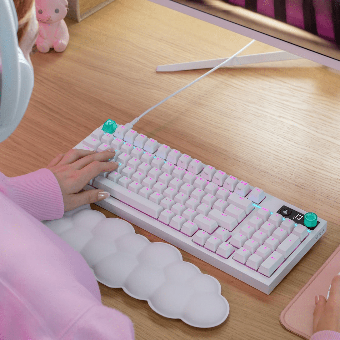 TECLADO LOGITECH G512 X 75 TACTILE ANALÓGICO + MECÁNICO/WIRED USB-C/8000HZ/RGB WHITE (920-013948)(NT8)4