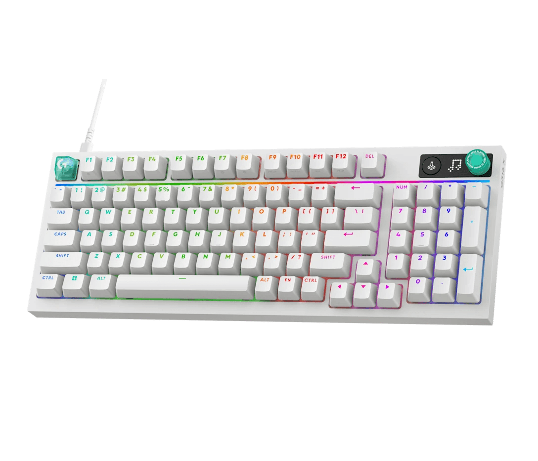 TECLADO LOGITECH G512 X 75 TACTILE ANALÓGICO + MECÁNICO/WIRED USB-C/8000HZ/RGB WHITE (920-013948)(NT8) 0