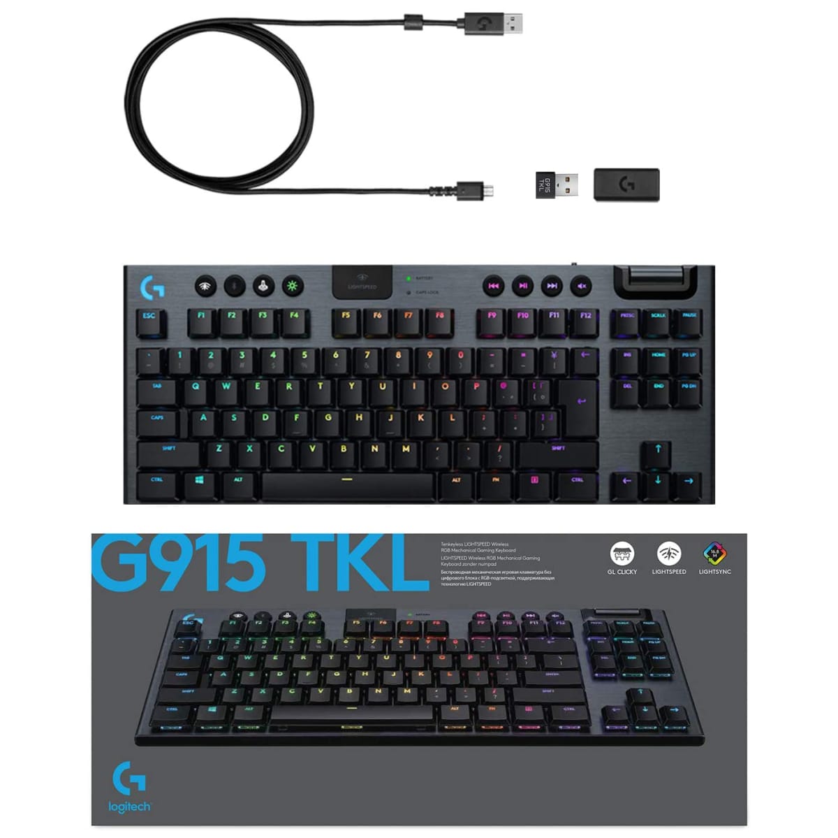TECLADO GAMER LOGITECH G915 TKL INGLES (920-009495)4