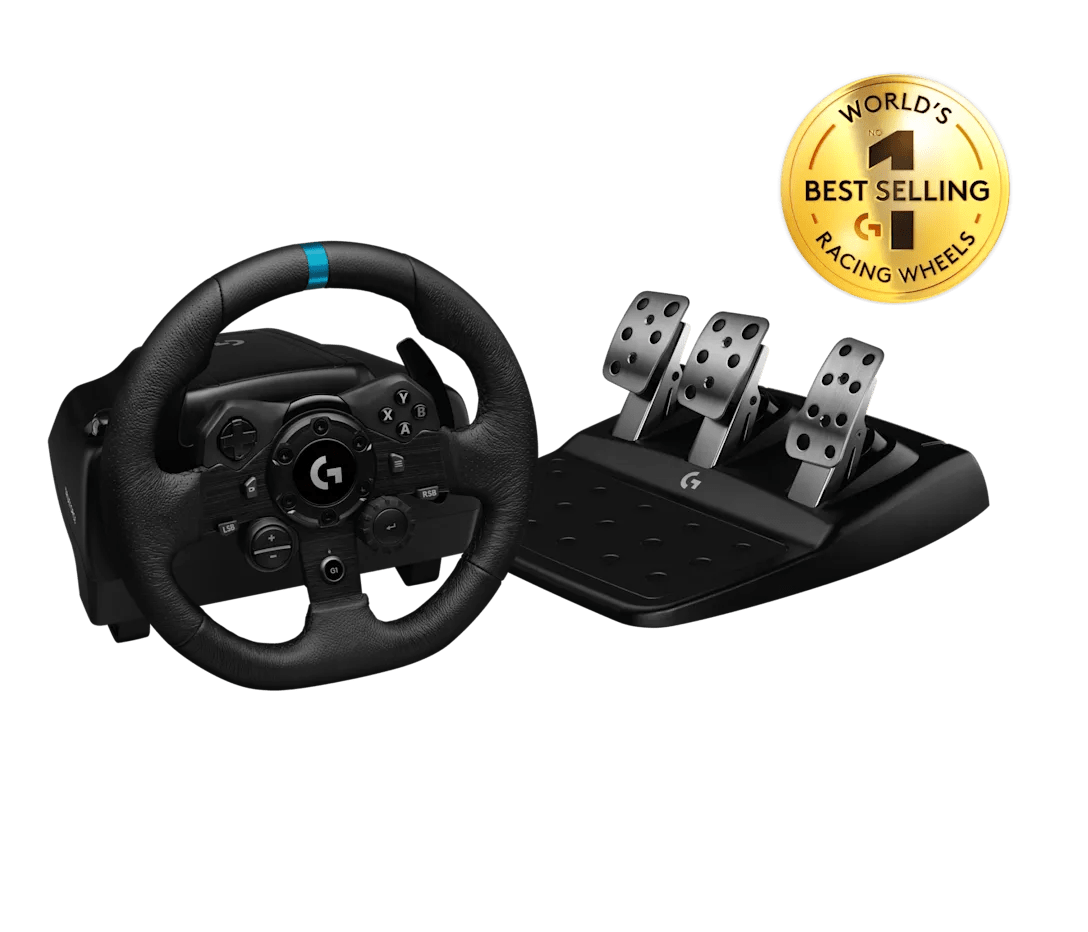 TIMON C/PEDAL LOGITECH G G923 RACING WHEEL PARA PC/XB USB TRUEFORCE BLACK (941-000157) (NT8)4