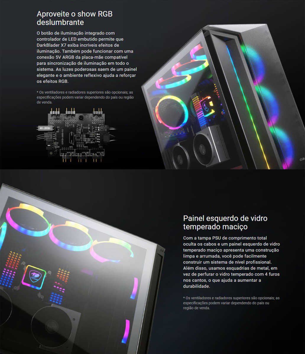 CASE COUGAR DARKBLADER X7 BLACK MID TOWER (385UM30.0004)7