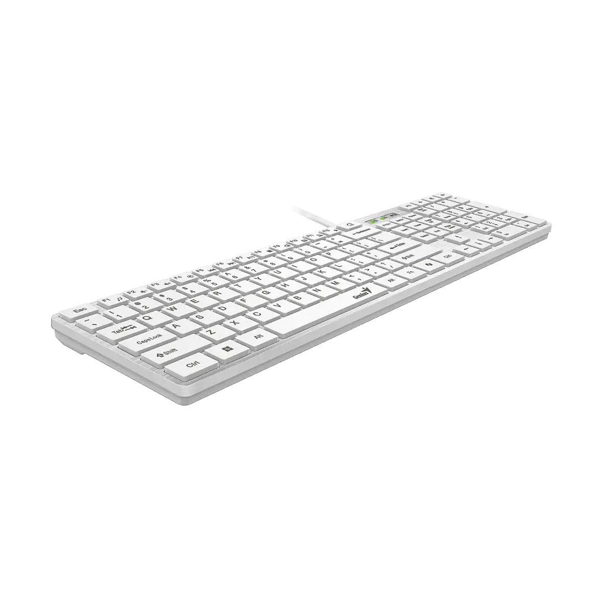 TECLADO GENIUS SMART SLIMSTAR 126 AI COPILOT USB WHITE (31310017409) (NT8)3